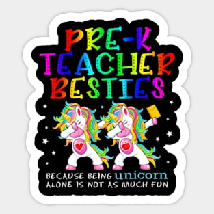 Pre-K Teacher Besties Teacher's Day Best Friend Sticker